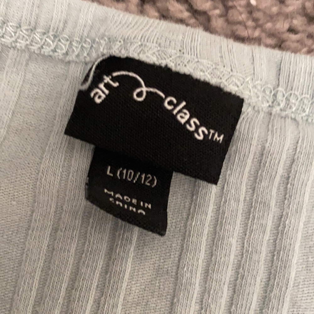 Light blue button down top - Picture 2 of 2